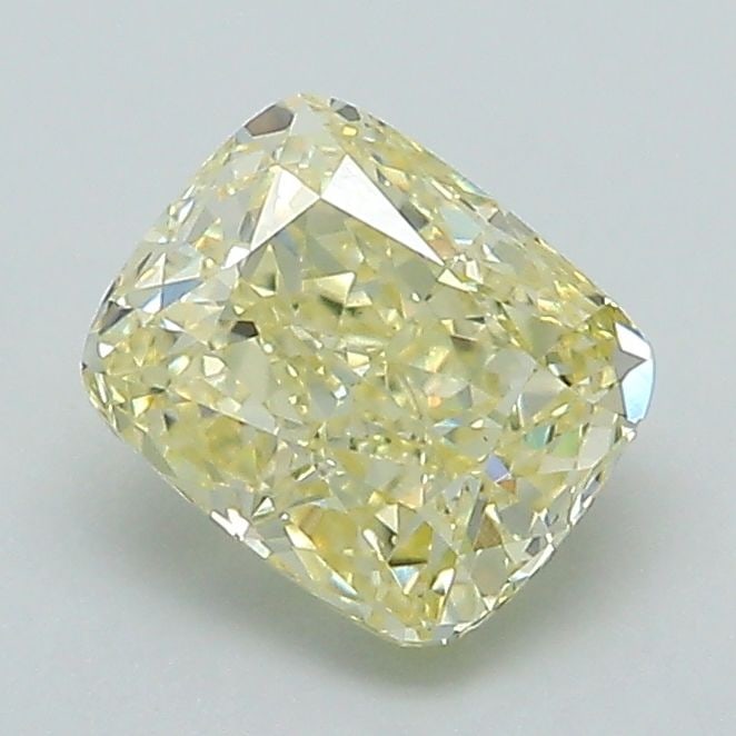 Loose Diamond - CUSHION BRILLIANT 1.21ct Fancy Yellow VS1: Loose Diamond - CUSHION BRILLIANT 1.21ct Fancy Yellow VS1 Source: This is a real non-mined Diamond that has been grown in a lab Shape: CUSHION BRILLIANT Carats: 1.21 Color: Fancy Yellow Certification: