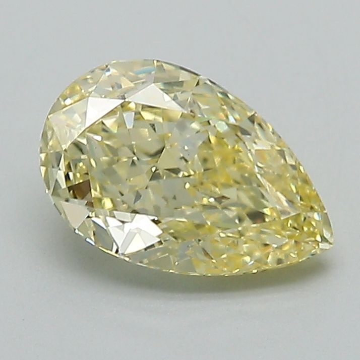 Loose Diamond - PEAR 1.29ct Fancy Intense Yellow VS1: Loose Diamond - PEAR 1.29ct Fancy Intense Yellow VS1 Source: This is a real non-mined Diamond that has been grown in a lab Shape: PEAR Carats: 1.29 Color: Fancy Intense Yellow Certification: IGI Video