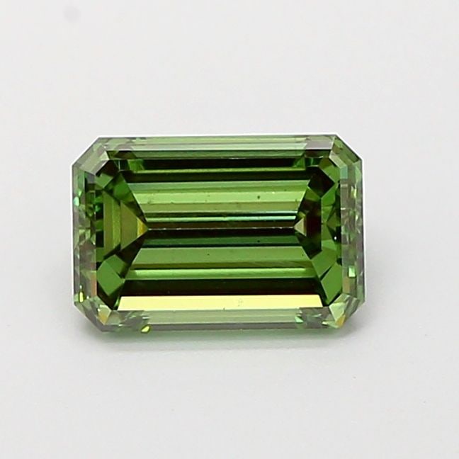 Loose Diamond - EMERALD 1.05ct Fancy Vivid Green VS2: Loose Diamond - EMERALD 1.05ct Fancy Vivid Green VS2 Source: This is a real non-mined Diamond that has been grown in a lab Shape: EMERALD Carats: 1.05 Color: Fancy Vivid Green Certification: IGI Video