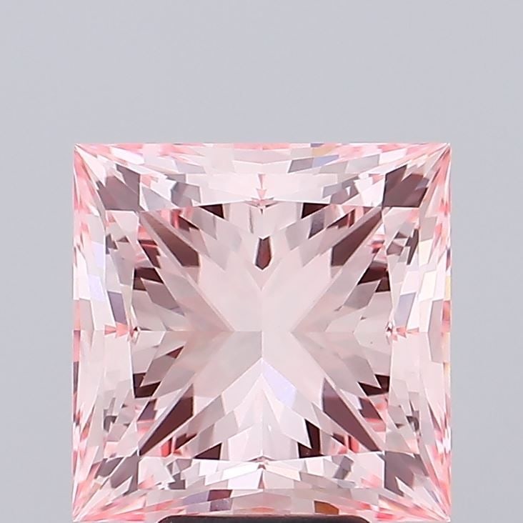 Loose Diamond - PRINCESS 7.08ct Fancy Intense Pink VVS2: Loose Diamond - PRINCESS 7.08ct Fancy Intense Pink VVS2 Source: This is a real non-mined Diamond that has been grown in a lab Shape: PRINCESS Carats: 7.08 Color: Fancy Intense Pink Certification: IGI 
