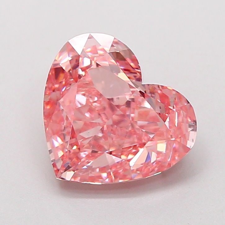 Loose Diamond - HEART 2.54ct Fancy Vivid Pink VS1: Loose Diamond - HEART 2.54ct Fancy Vivid Pink VS1 Source: This is a real non-mined Diamond that has been grown in a lab Shape: HEART Carats: 2.54 Color: Fancy Vivid Pink Certification: IGI Video: