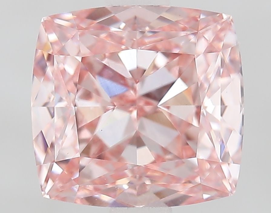 Loose Diamond - CUSHION MODIFIED 2.1ct Fancy Intense Pink VS1: Loose Diamond - CUSHION MODIFIED 2.1ct Fancy Intense Pink VS1 Source: This is a real non-mined Diamond that has been grown in a lab Shape: CUSHION MODIFIED Carats: 2.1 Color: Fancy Intense Pink Certif