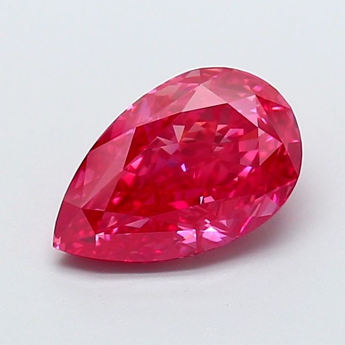 Loose Diamond - PEAR 2.51ct Fancy Vivid Reddish Pink VS1: Loose Diamond - PEAR 2.51ct Fancy Vivid Reddish Pink VS1 Source: This is a real non-mined Diamond that has been grown in a lab Shape: PEAR Carats: 2.51 Color: Fancy Vivid Reddish Pink Certification: N