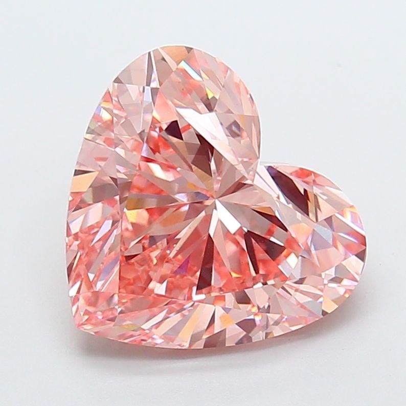 Loose Diamond - HEART 8.06ct Fancy Vivid Pink VS2: Loose Diamond - HEART 8.06ct Fancy Vivid Pink VS2 Source: This is a real non-mined Diamond that has been grown in a lab Shape: HEART Carats: 8.06 Color: Fancy Vivid Pink Certification: IGI Video: