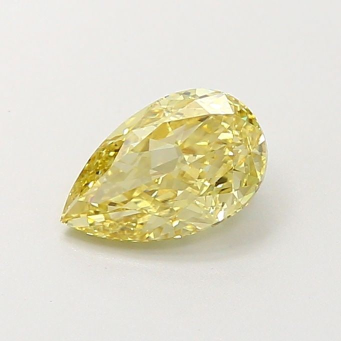Loose Diamond - PEAR 1.06ct Fancy Intense Yellow VVS2: Loose Diamond - PEAR 1.06ct Fancy Intense Yellow VVS2 Source: This is a real non-mined Diamond that has been grown in a lab Shape: PEAR Carats: 1.06 Color: Fancy Intense Yellow Certification: IGI Vide