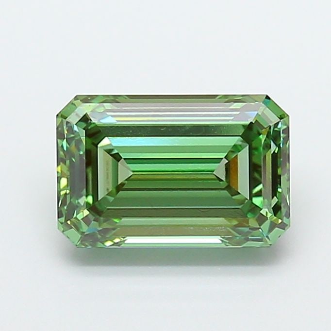 Loose Diamond - EMERALD 3.04ct Fancy Vivid Green VS1: Loose Diamond - EMERALD 3.04ct Fancy Vivid Green VS1 Source: This is a real non-mined Diamond that has been grown in a lab Shape: EMERALD Carats: 3.04 Color: Fancy Vivid Green Certification: IGI Video