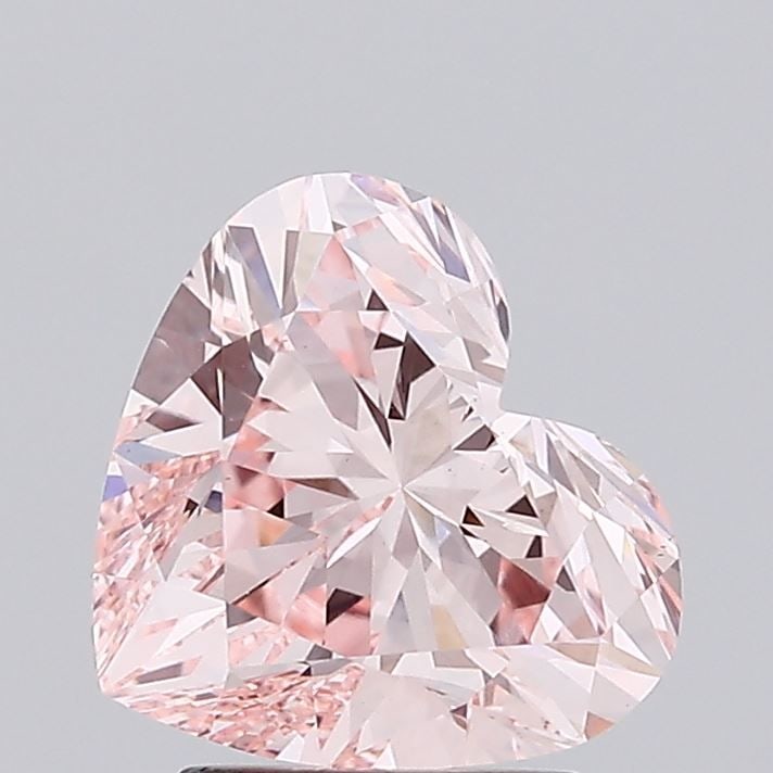 Loose Diamond - HEART 2.58ct Fancy Intense Pink VS1: Loose Diamond - HEART 2.58ct Fancy Intense Pink VS1 Source: This is a real non-mined Diamond that has been grown in a lab Shape: HEART Carats: 2.58 Color: Fancy Intense Pink Certification: IGI Video: