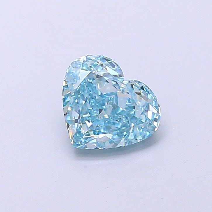 Loose Diamond - HEART 1.03ct Fancy Vivid Greenish Blue VVS2: Loose Diamond - HEART 1.03ct Fancy Vivid Greenish Blue VVS2 Source: This is a real non-mined Diamond that has been grown in a lab Shape: HEART Carats: 1.03 Color: Fancy Vivid Greenish Blue Certificati