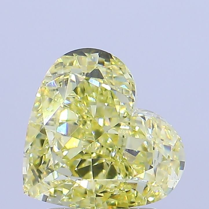 Loose Diamond - HEART 2.1ct Fancy Intense Yellow VS1: Loose Diamond - HEART 2.1ct Fancy Intense Yellow VS1 Source: This is a real non-mined Diamond that has been grown in a lab Shape: HEART Carats: 2.1 Color: Fancy Intense Yellow Certification: IGI Video