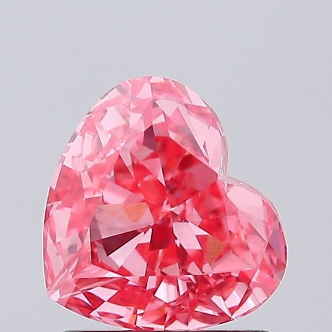 Loose Diamond - HEART 1.05ct Fancy Vivid Pink VS2: Loose Diamond - HEART 1.05ct Fancy Vivid Pink VS2 Source: This is a real non-mined Diamond that has been grown in a lab Shape: HEART Carats: 1.05 Color: Fancy Vivid Pink Certification: IGI Video: