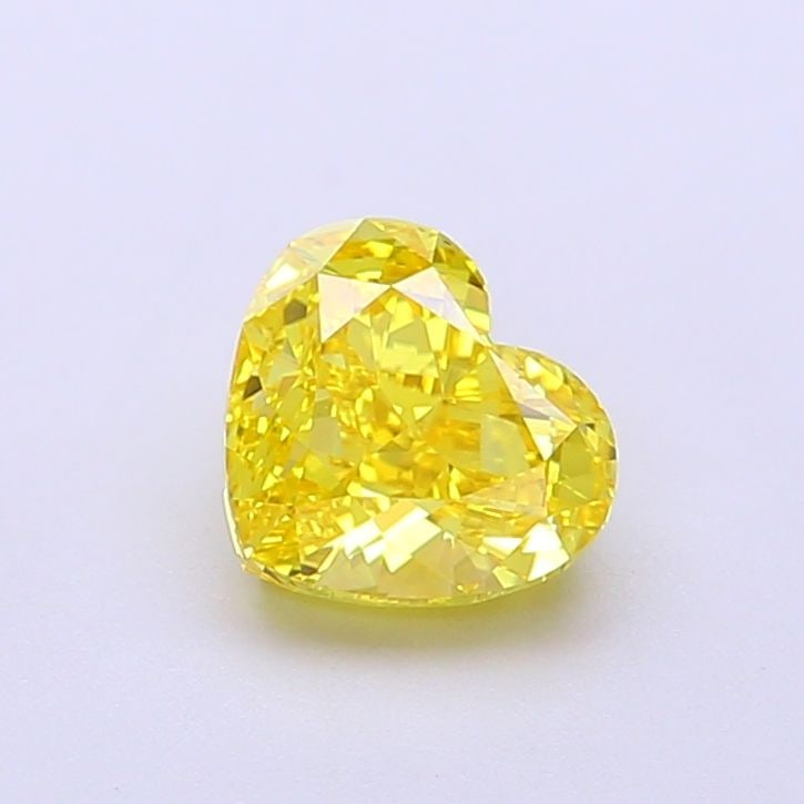 Loose Diamond - HEART 1.14ct Fancy Vivid Yellow VS2: Loose Diamond - HEART 1.14ct Fancy Vivid Yellow VS2 Source: This is a real non-mined Diamond that has been grown in a lab Shape: HEART Carats: 1.14 Color: Fancy Vivid Yellow Certification: IGI Video: