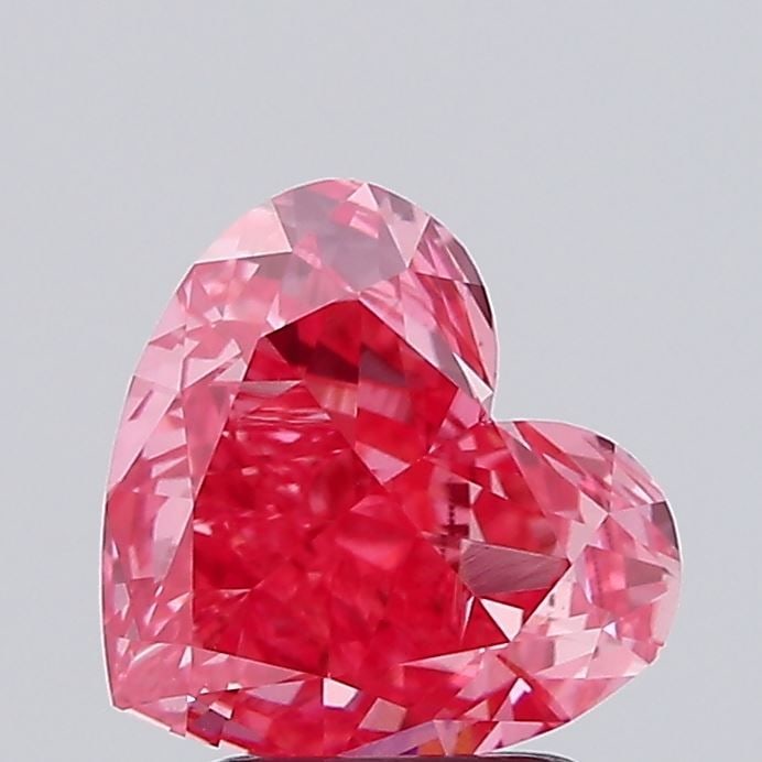 Loose Diamond - HEART 2.03ct Fancy Vivid Pink VS1: Loose Diamond - HEART 2.03ct Fancy Vivid Pink VS1 Source: This is a real non-mined Diamond that has been grown in a lab Shape: HEART Carats: 2.03 Color: Fancy Vivid Pink Certification: IGI Video: