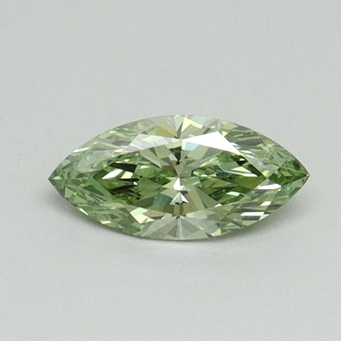 Loose Diamond - MARQUISE 0.31ct Fancy Vivid Green SI1: Loose Diamond - MARQUISE 0.31ct Fancy Vivid Green SI1 Source: This is a real non-mined Diamond that has been grown in a lab Shape: MARQUISE Carats: 0.31 Color: Fancy Vivid Green Certification: IGI Vid