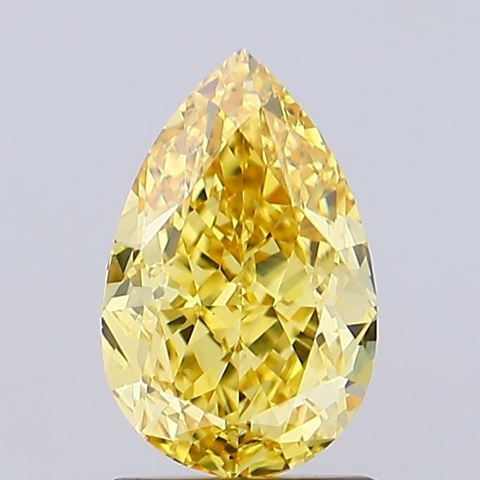 Loose Diamond - PEAR 1.87ct Fancy Vivid Yellow VS1: Loose Diamond - PEAR 1.87ct Fancy Vivid Yellow VS1 Source: This is a real non-mined Diamond that has been grown in a lab Shape: PEAR Carats: 1.87 Color: Fancy Vivid Yellow Certification: IGI Video: