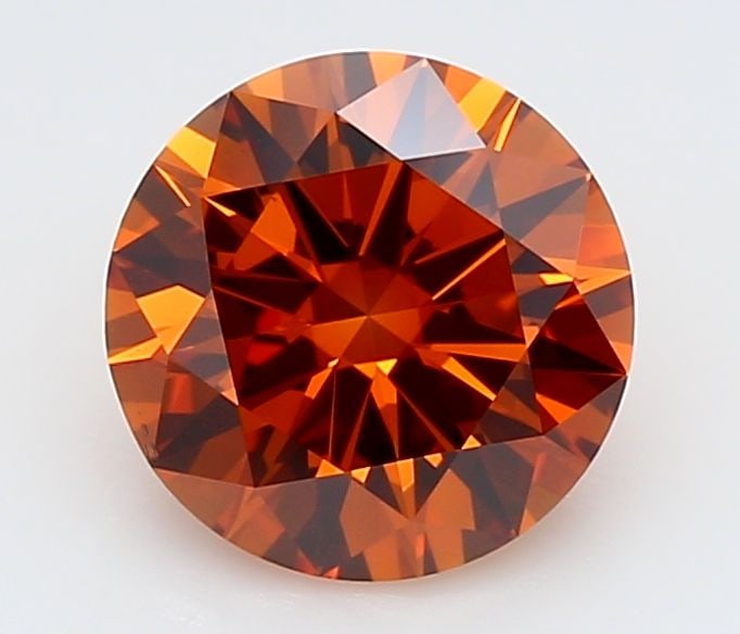 Loose Diamond - ROUND 1.5ct Fancy Deep Orange VS2: Loose Diamond - ROUND 1.5ct Fancy Deep Orange VS2 Source: This is a real non-mined Diamond that has been grown in a lab Shape: ROUND Carats: 1.5 Color: Fancy Deep Orange Certification: IGI Video: