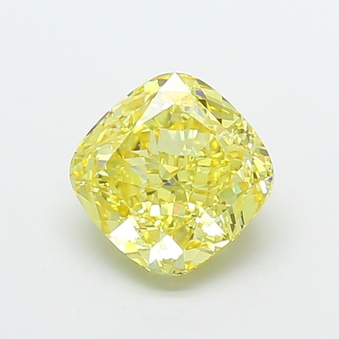 Loose Diamond - CUSHION MODIFIED 3.07ct Fancy Intense Yellow VS1: Loose Diamond - CUSHION MODIFIED 3.07ct Fancy Intense Yellow VS1 Source: This is a real non-mined Diamond that has been grown in a lab Shape: CUSHION MODIFIED Carats: 3.07 Color: Fancy Intense Yellow 