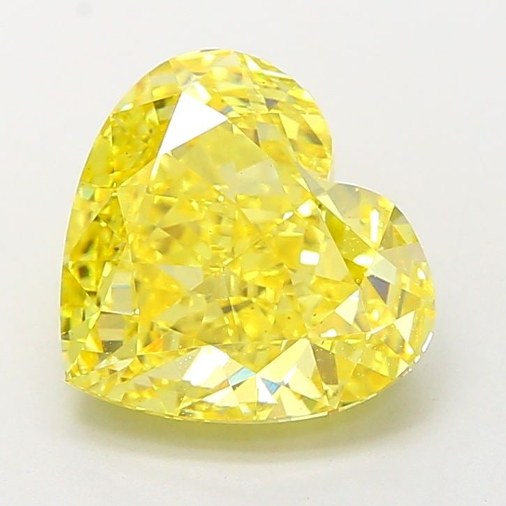 Loose Diamond - HEART 5.1ct Fancy Intense Yellow VS1: Loose Diamond - HEART 5.1ct Fancy Intense Yellow VS1 Source: This is a real non-mined Diamond that has been grown in a lab Shape: HEART Carats: 5.1 Color: Fancy Intense Yellow Certification: IGI Video