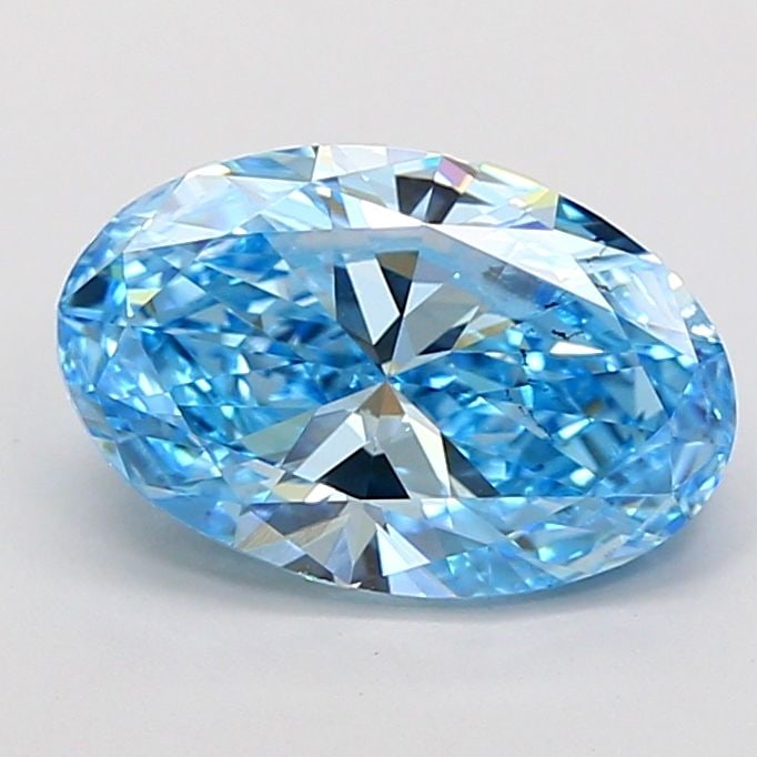 Loose Diamond - OVAL 3.01ct Fancy Vivid Blue SI1 (1 of 1)