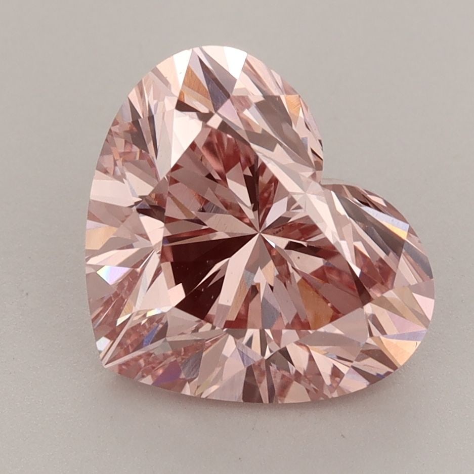 Loose Diamond - HEART 3.74ct Fancy Vivid Pink VS1: Loose Diamond - HEART 3.74ct Fancy Vivid Pink VS1 Source: This is a real non-mined Diamond that has been grown in a lab Shape: HEART Carats: 3.74 Color: Fancy Vivid Pink Certification: IGI Video: