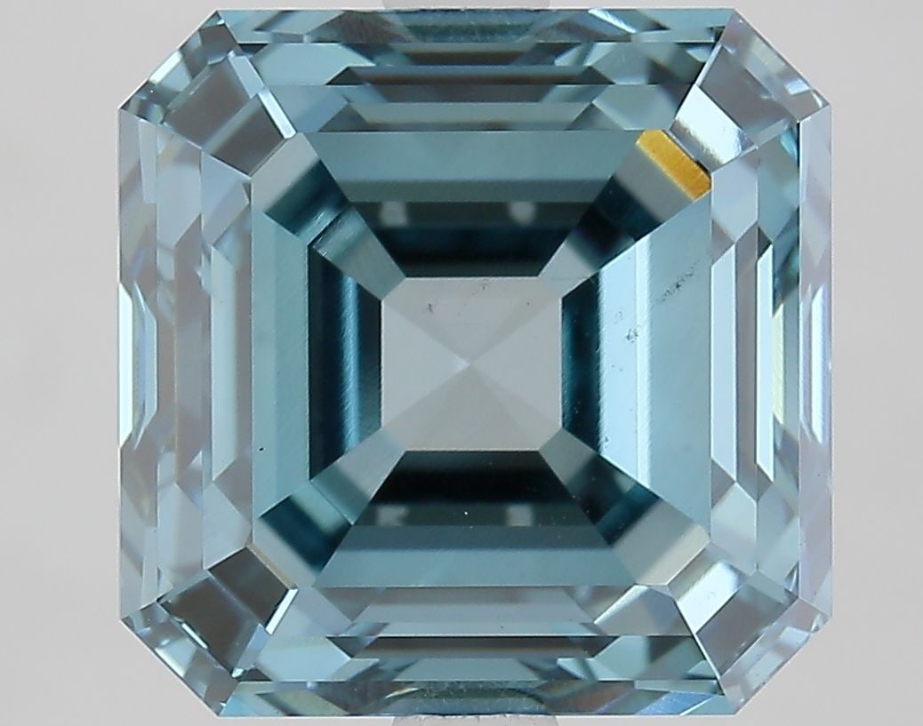 Loose Diamond - SQUARE EMERALD 5.4ct Fancy Vivid Green Blue VS1: Loose Diamond - SQUARE EMERALD 5.4ct Fancy Vivid Green Blue VS1 Source: This is a real non-mined Diamond that has been grown in a lab Shape: SQUARE EMERALD Carats: 5.4 Color: Fancy Vivid Green Blue Ce