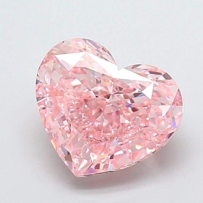 Loose Diamond - HEART 4.01ct Fancy Intense Pink VS1: Loose Diamond - HEART 4.01ct Fancy Intense Pink VS1 Source: This is a real non-mined Diamond that has been grown in a lab Shape: HEART Carats: 4.01 Color: Fancy Intense Pink Certification: IGI Video: