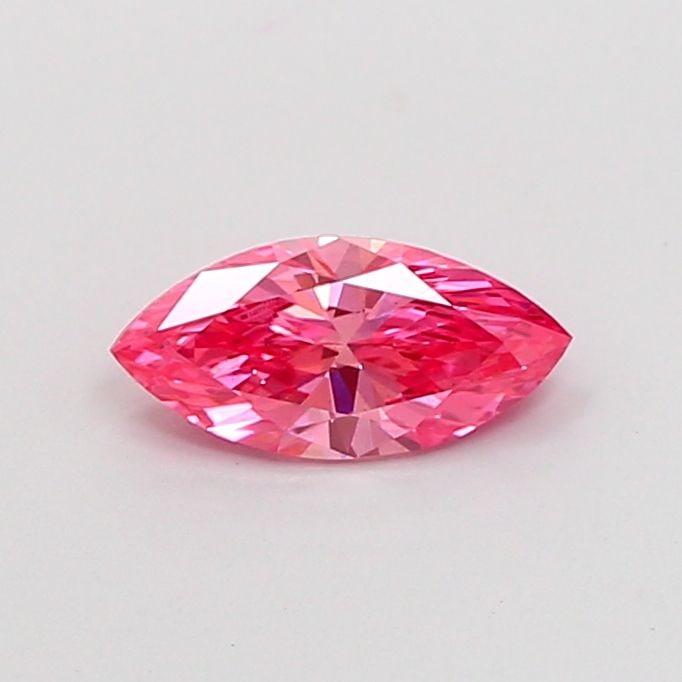 Loose Diamond - MARQUISE 0.51ct Fancy Vivid Pink VS2: Loose Diamond - MARQUISE 0.51ct Fancy Vivid Pink VS2 Source: This is a real non-mined Diamond that has been grown in a lab Shape: MARQUISE Carats: 0.51 Color: Fancy Vivid Pink Certification: IGI Video