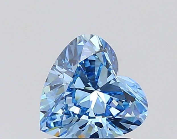 Loose Diamond - HEART 1.0ct Fancy Vivid Blue VVS2: Loose Diamond - HEART 1.0ct Fancy Vivid Blue VVS2 Source: This is a real non-mined Diamond that has been grown in a lab Shape: HEART Carats: 1.0 Color: Fancy Vivid Blue Certification: IGI Video: