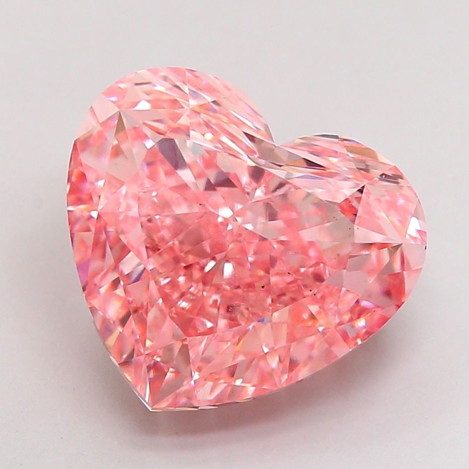 Loose Diamond - HEART 10.02ct Fancy Vivid Pink VS1: Loose Diamond - HEART 10.02ct Fancy Vivid Pink VS1 Source: This is a real non-mined Diamond that has been grown in a lab Shape: HEART Carats: 10.02 Color: Fancy Vivid Pink Certification: IGI Video: