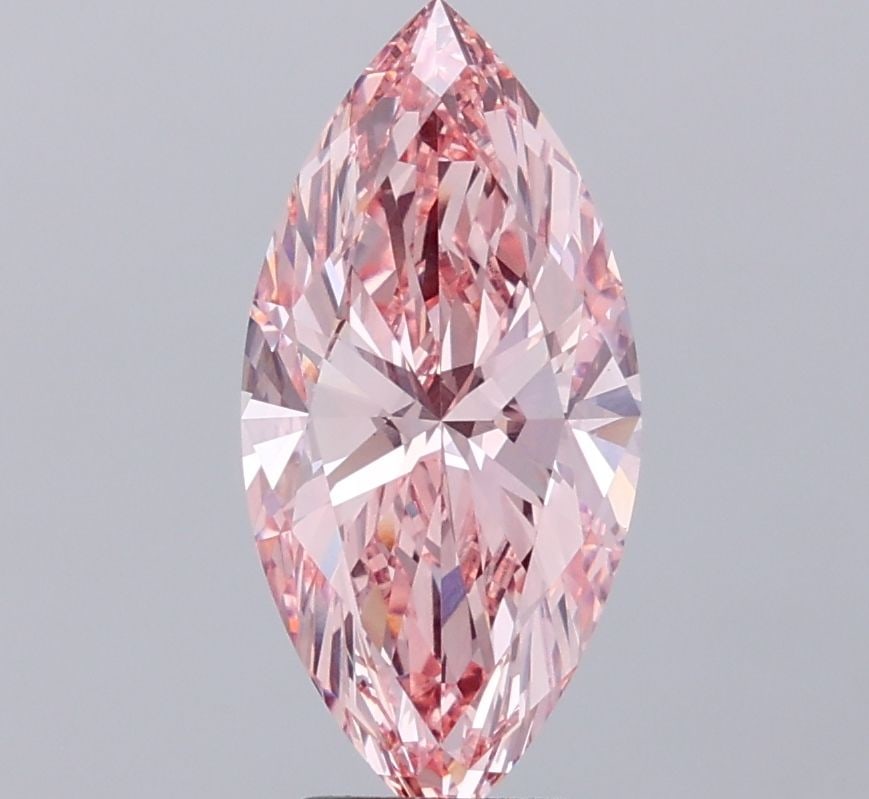 Loose Diamond - MARQUISE 3.01ct Fancy Vivid Pink VVS2: Loose Diamond - MARQUISE 3.01ct Fancy Vivid Pink VVS2 Source: This is a real non-mined Diamond that has been grown in a lab Shape: MARQUISE Carats: 3.01 Color: Fancy Vivid Pink Certification: IGI Vide