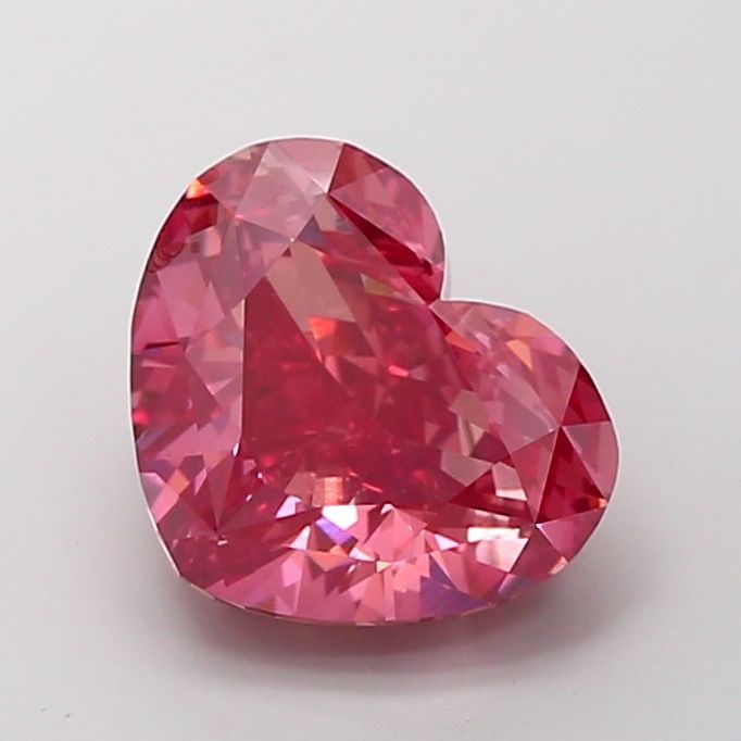 Loose Diamond - HEART 5.09ct Fancy Vivid Pink VS1: Loose Diamond - HEART 5.09ct Fancy Vivid Pink VS1 Source: This is a real non-mined Diamond that has been grown in a lab Shape: HEART Carats: 5.09 Color: Fancy Vivid Pink Certification: NONE Video: