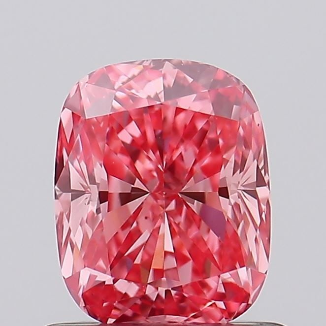 Loose Diamond - CUSHION BRILLIANT 0.81ct Fancy Pink VS1: Loose Diamond - CUSHION BRILLIANT 0.81ct Fancy Pink VS1 Source: This is a real non-mined Diamond that has been grown in a lab Shape: CUSHION BRILLIANT Carats: 0.81 Color: Fancy Pink Certification: IGI