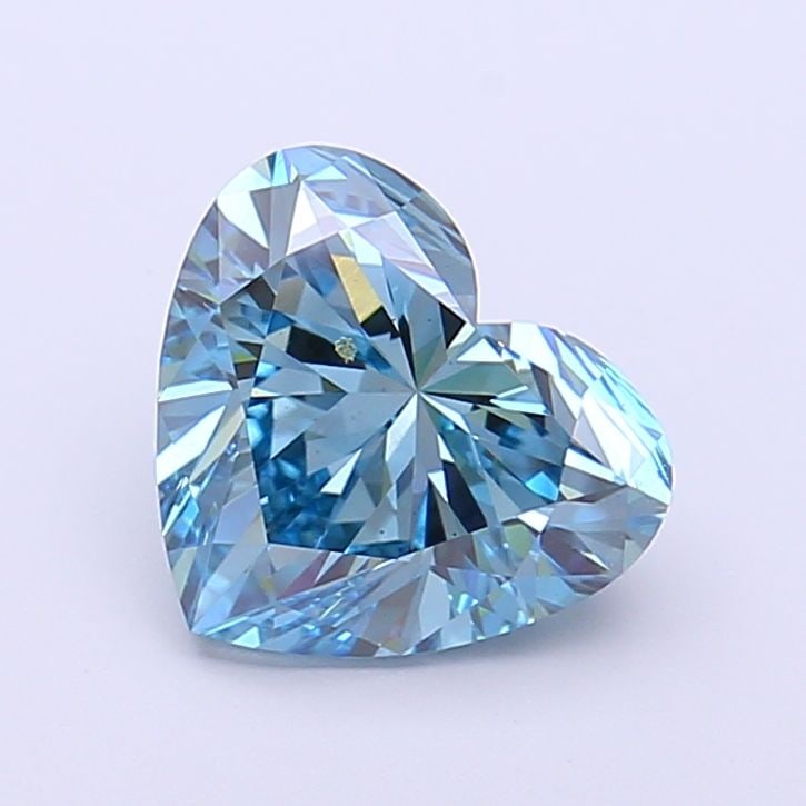 Loose Diamond - HEART 2.07ct Fancy Vivid Blue VS1: Loose Diamond - HEART 2.07ct Fancy Vivid Blue VS1 Source: This is a real non-mined Diamond that has been grown in a lab Shape: HEART Carats: 2.07 Color: Fancy Vivid Blue Certification: IGI Video: