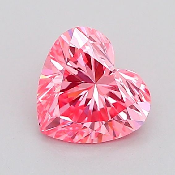 Loose Diamond - HEART 1.02ct Fancy Vivid Pink VS1: Loose Diamond - HEART 1.02ct Fancy Vivid Pink VS1 Source: This is a real non-mined Diamond that has been grown in a lab Shape: HEART Carats: 1.02 Color: Fancy Vivid Pink Certification: IGI Video: