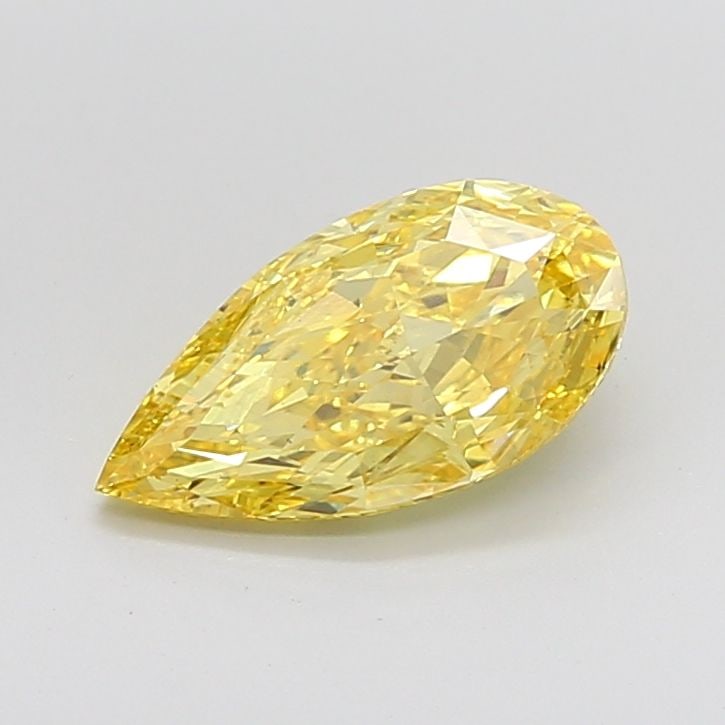 Loose Diamond - PEAR 2.44ct Fancy Vivid Yellow VS1: Loose Diamond - PEAR 2.44ct Fancy Vivid Yellow VS1 Source: This is a real non-mined Diamond that has been grown in a lab Shape: PEAR Carats: 2.44 Color: Fancy Vivid Yellow Certification: IGI Video: