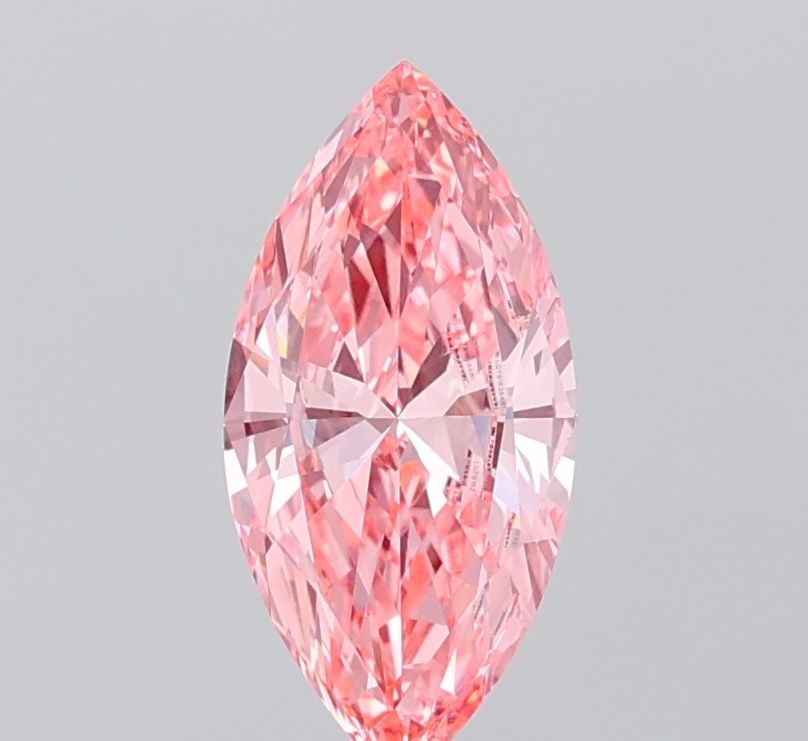 Loose Diamond - MARQUISE 1.16ct Fancy Vivid Pink VVS2: Loose Diamond - MARQUISE 1.16ct Fancy Vivid Pink VVS2 Source: This is a real non-mined Diamond that has been grown in a lab Shape: MARQUISE Carats: 1.16 Color: Fancy Vivid Pink Certification: IGI Vide