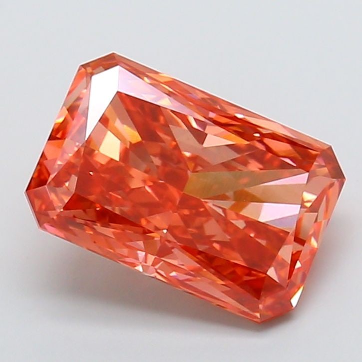 Loose Diamond - RADIANT 10.08ct Fancy Vivid Red VS1: Loose Diamond - RADIANT 10.08ct Fancy Vivid Red VS1 Source: This is a real non-mined Diamond that has been grown in a lab Shape: RADIANT Carats: 10.08 Color: Fancy Vivid Red Certification: IGI Video: