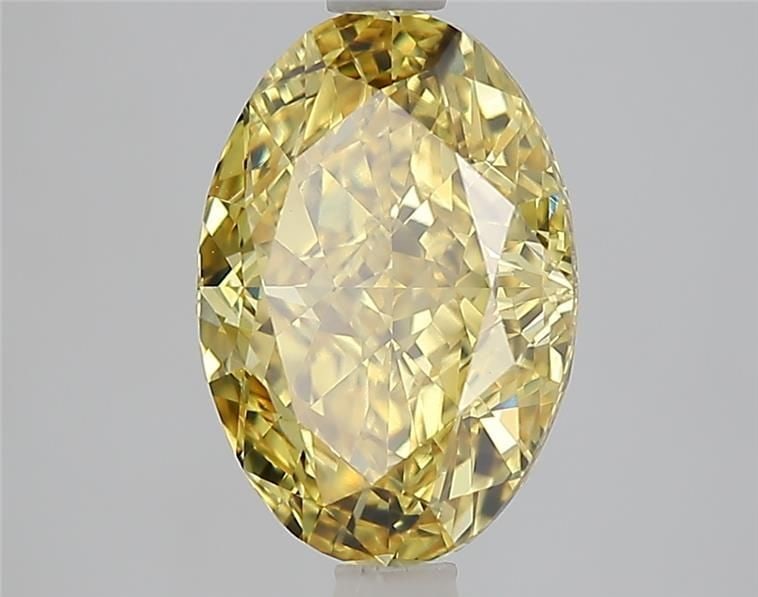 Loose Diamond - OVAL 3.06ct Fancy Vivid Yellow SI1: Loose Diamond - OVAL 3.06ct Fancy Vivid Yellow SI1 Source: This is a real non-mined Diamond that has been grown in a lab Shape: OVAL Carats: 3.06 Color: Fancy Vivid Yellow Certification: IGI Video: