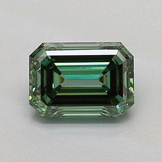 Loose Diamond - EMERALD 1.13ct Fancy Vivid Green VS1: Loose Diamond - EMERALD 1.13ct Fancy Vivid Green VS1 Source: This is a real non-mined Diamond that has been grown in a lab Shape: EMERALD Carats: 1.13 Color: Fancy Vivid Green Certification: IGI Video