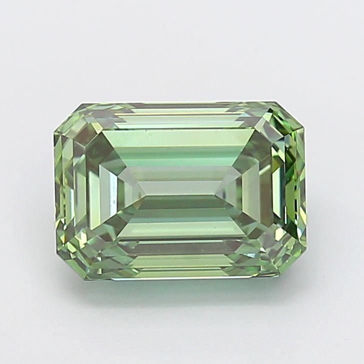 Loose Diamond - EMERALD 4.03ct Fancy Vivid Green VVS2: Loose Diamond - EMERALD 4.03ct Fancy Vivid Green VVS2 Source: This is a real non-mined Diamond that has been grown in a lab Shape: EMERALD Carats: 4.03 Color: Fancy Vivid Green Certification: IGI Vide
