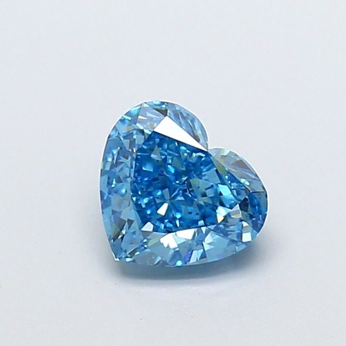 Loose Diamond - HEART 1.01ct Fancy Vivid Blue VS1: Loose Diamond - HEART 1.01ct Fancy Vivid Blue VS1 Source: This is a real non-mined Diamond that has been grown in a lab Shape: HEART Carats: 1.01 Color: Fancy Vivid Blue Certification: IGI Video: