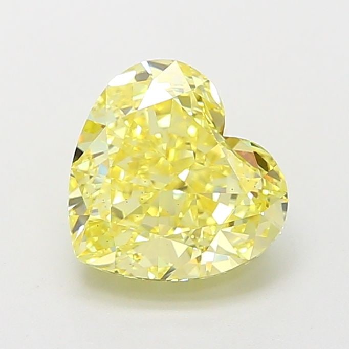Loose Diamond - HEART 2.04ct Fancy Intense Yellow VS2: Loose Diamond - HEART 2.04ct Fancy Intense Yellow VS2 Source: This is a real non-mined Diamond that has been grown in a lab Shape: HEART Carats: 2.04 Color: Fancy Intense Yellow Certification: IGI Vid