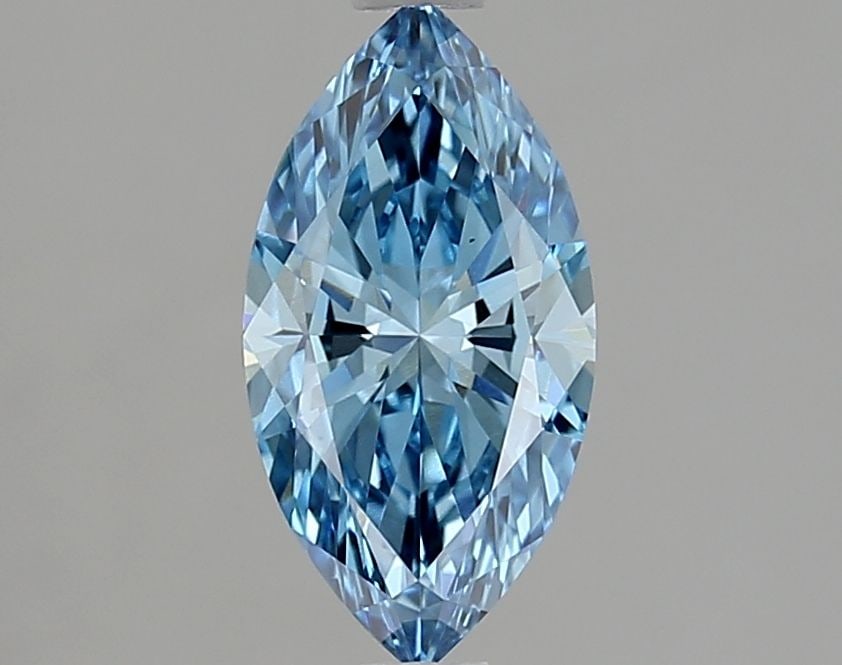 Loose Diamond - MARQUISE 1.15ct Fancy Vivid Blue VS1: Loose Diamond - MARQUISE 1.15ct Fancy Vivid Blue VS1 Source: This is a real non-mined Diamond that has been grown in a lab Shape: MARQUISE Carats: 1.15 Color: Fancy Vivid Blue Certification: IGI Video