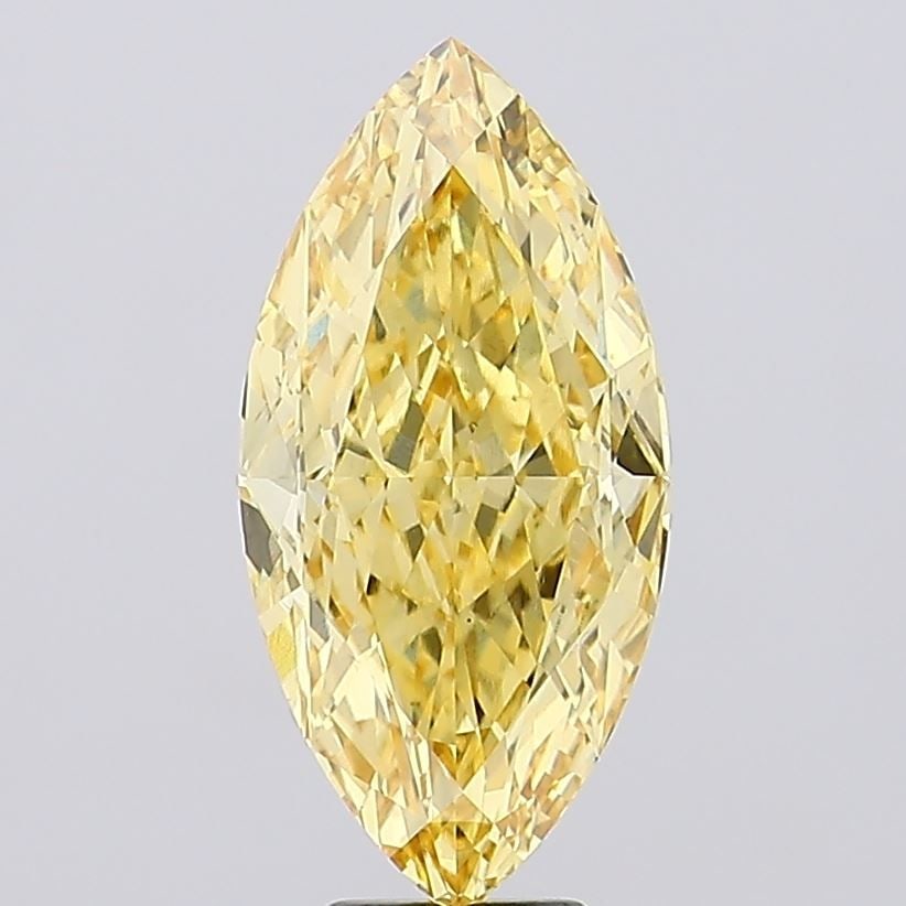 Loose Diamond - MARQUISE 7.99ct Fancy Vivid Yellow VS2: Loose Diamond - MARQUISE 7.99ct Fancy Vivid Yellow VS2 Source: This is a real non-mined Diamond that has been grown in a lab Shape: MARQUISE Carats: 7.99 Color: Fancy Vivid Yellow Certification: IGI V