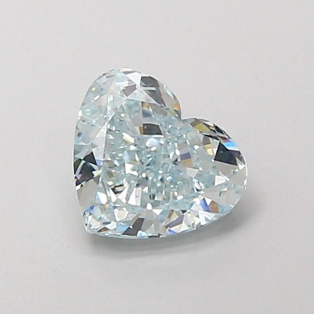 Loose Diamond - HEART 0.73ct Fancy Blue VVS2: Loose Diamond - HEART 0.73ct Fancy Blue VVS2 Source: This is a real non-mined Diamond that has been grown in a lab Shape: HEART Carats: 0.73 Color: Fancy Blue Certification: IGI Video: