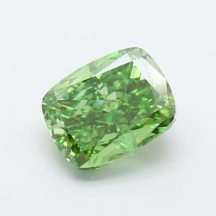 Loose Diamond - CUSHION MODIFIED 3.0ct Fancy Vivid Green VS1: Loose Diamond - CUSHION MODIFIED 3.0ct Fancy Vivid Green VS1 Source: This is a real non-mined Diamond that has been grown in a lab Shape: CUSHION MODIFIED Carats: 3.0 Color: Fancy Vivid Green Certific