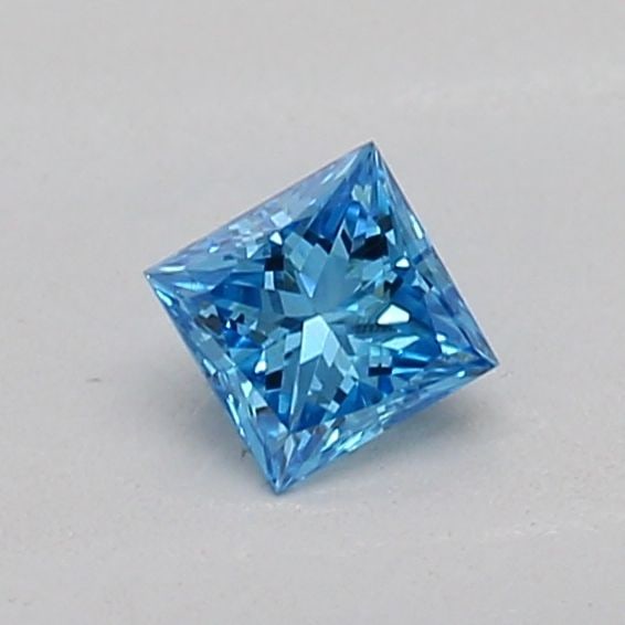 Loose Diamond - PRINCESS 0.16ct Fancy Vivid Blue VS1: Loose Diamond - PRINCESS 0.16ct Fancy Vivid Blue VS1 Source: This is a real non-mined Diamond that has been grown in a lab Shape: PRINCESS Carats: 0.16 Color: Fancy Vivid Blue Certification: IGI The D