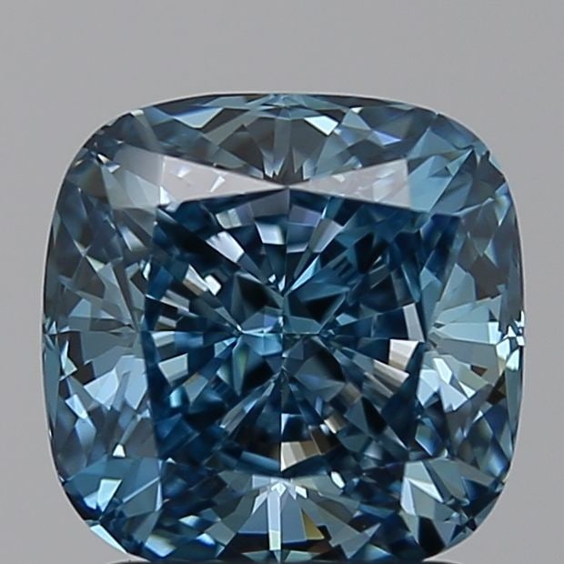 Loose Diamond - CUSHION BRILLIANT 2.08ct Blue VVS2: Loose Diamond - CUSHION BRILLIANT 2.08ct Blue VVS2 Source: This is a real non-mined Diamond that has been grown in a lab Shape: CUSHION BRILLIANT Carats: 2.08 Color: Blue Certification: NONE Video: