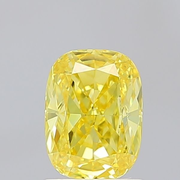 Loose Diamond - CUSHION BRILLIANT 1.55ct Fancy Vivid Yellow VS1: Loose Diamond - CUSHION BRILLIANT 1.55ct Fancy Vivid Yellow VS1 Source: This is a real non-mined Diamond that has been grown in a lab Shape: CUSHION BRILLIANT Carats: 1.55 Color: Fancy Vivid Yellow Ce