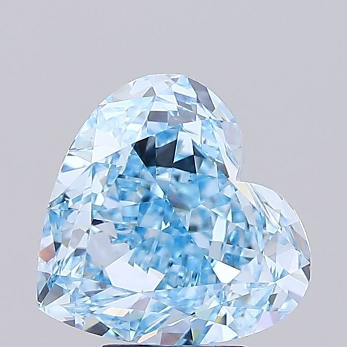 Loose Diamond - HEART 6.07ct Fancy Vivid Blue VVS2: Loose Diamond - HEART 6.07ct Fancy Vivid Blue VVS2 Source: This is a real non-mined Diamond that has been grown in a lab Shape: HEART Carats: 6.07 Color: Fancy Vivid Blue Certification: IGI Video: