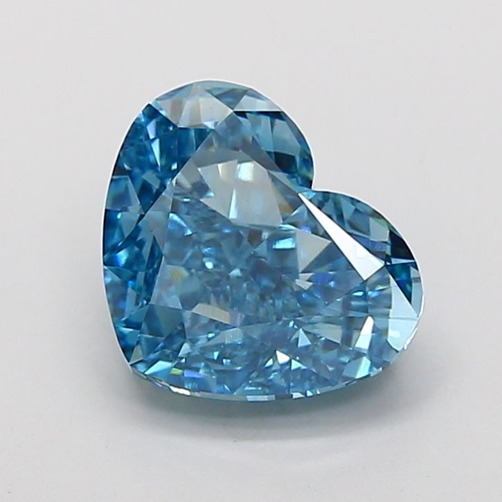 Loose Diamond - HEART 4.05ct Fancy Vivid Blue VS1: Loose Diamond - HEART 4.05ct Fancy Vivid Blue VS1 Source: This is a real non-mined Diamond that has been grown in a lab Shape: HEART Carats: 4.05 Color: Fancy Vivid Blue Certification: IGI Video: